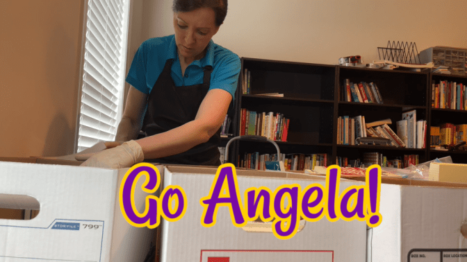 Unconscious Cleaning, Angela Brown Packing Books, Go Angela
