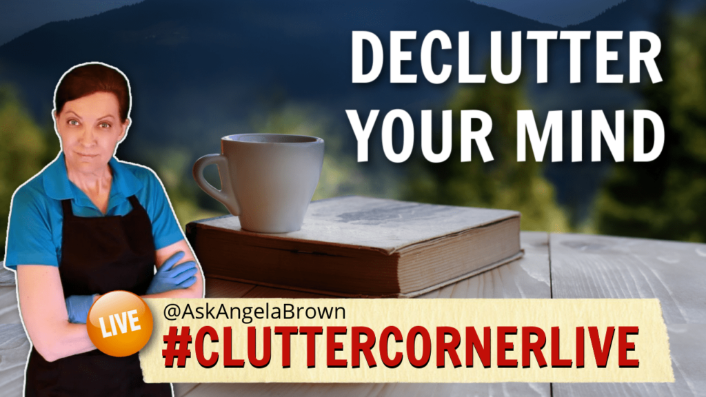 Declutter Your Mind Anita Perez Ferguson Clutter Corner Live with Angela Brown 1